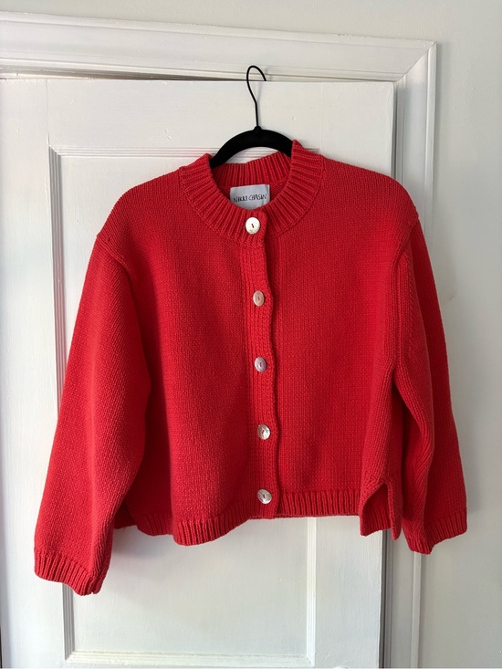 Nikki Chasin Sweaters - Nikki Chasin | Shiloh Cotton Cardigan in Coral